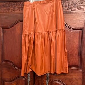 Faux Leather Skirt